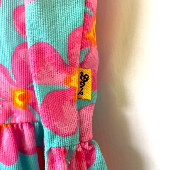 Vintage 90’s Ken Done Floral Print Tank Dress. Girl’s Size 12 - Picture 8 of 8